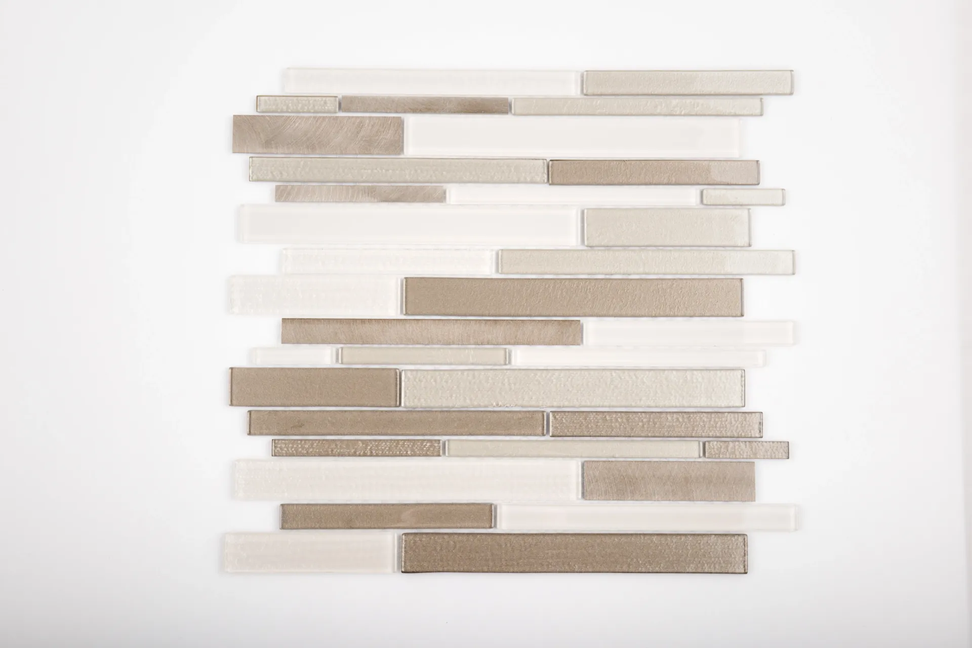 [M4T088 SKU# 222212205] Ivory Sand Glass Mosaic