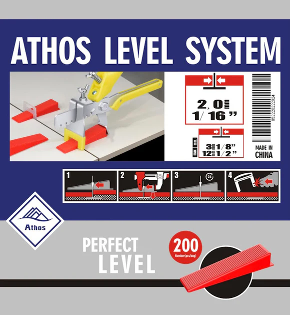 Red Leveling Wedges - 200 Pieces Pack